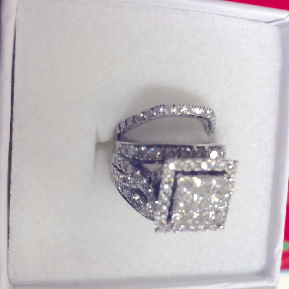 14k white gold